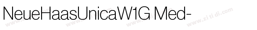 NeueHaasUnicaW1G Med字体转换 NeueHaasUnicaW1G Med字体转换
